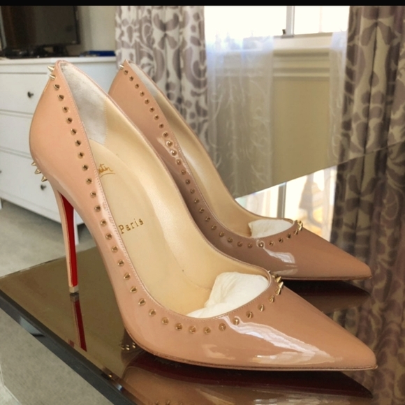 Christian Louboutin Shoes - Christian Louboutin Anjalina Nude Pumps